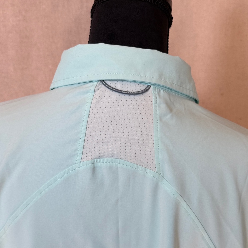 Under Armour Loose 3XL Women's Plus Vented Outdoor Shirt Heatgear Mint Green - Picture 6 of 14